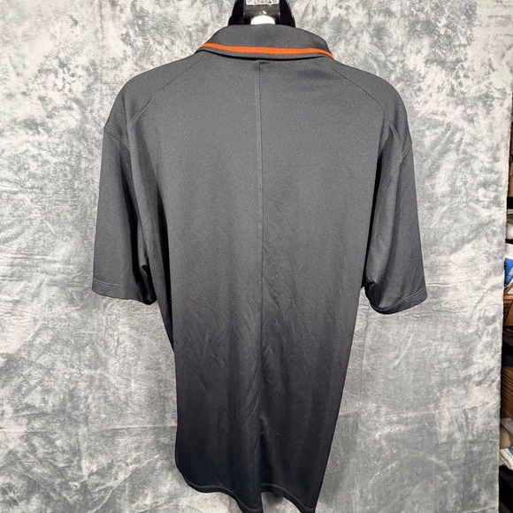 Nike Oregon State Beavers Mens Dri-Fit Golf Polo Size L Black Orange - Picture 2 of 6